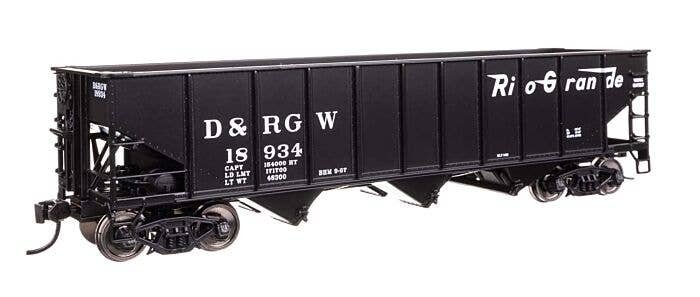 70-Ton AAR 3-Bay Open Hopper - Ready to Run -- Denver & Rio Grande Western 18934, HO, WalthersMainline 56746