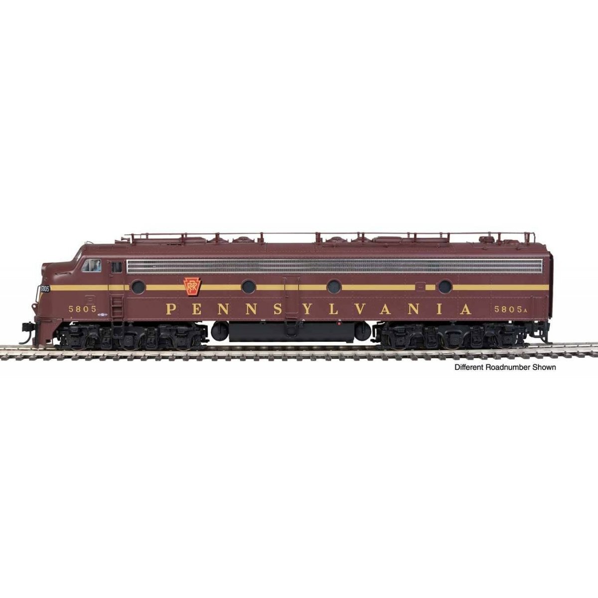 EMD E8A with LokSound 5 Sound & DCC -- Pennsylvania Railroad Class EP-22 5791A (Tuscan, single-stripe)