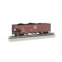 40′ Quad Hopper - Ready to Run - Silver Series(R) -- Rock Island, HO, Bachmann Industries 17608