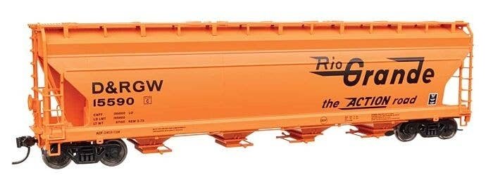 ACF 5250 4-Bay Centerflow Covered Hopper - Ready to Run -- Denver & Rio Grande Western(TM) 1559, HO, WalthersMainline 49210