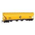 ACF 5250 4-Bay Centerflow Covered Hopper - Ready to Run -- Chessie System B&O 601910, HO, WalthersMainline 49203