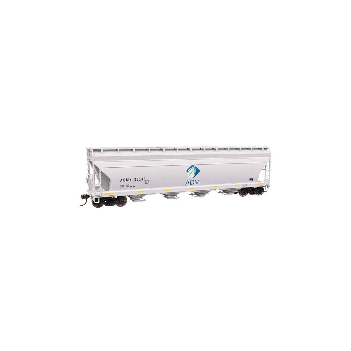 ACF 5250 4-Bay Centerflow Covered Hopper - Ready to Run -- Archer-Daniels-Midland 85100, HO, WalthersMainline 49205
