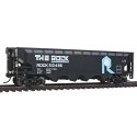 Offset Hopper - Ready to Run -- Rock Island (black, blue, white), HO, WalthersTrainline 1423
