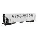 50′ Pullman-Standard PS2-CD 4427 3-Bay Covered Hopper - Ready to Run -- Continental Grain Co TL, HO, WalthersMainline 49425
