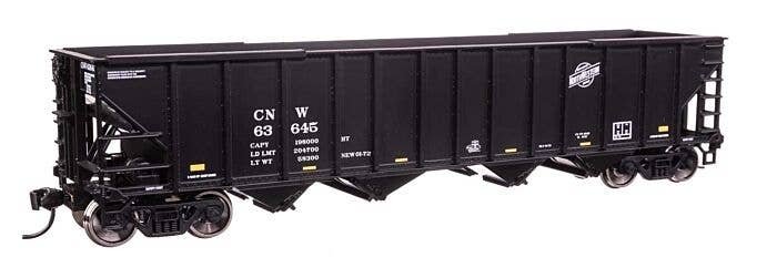 50′ 100-Ton 4-Bay Hopper - Ready to Run -- Chicago & North Western(TM) 63645, HO, WalthersMainline 57806
