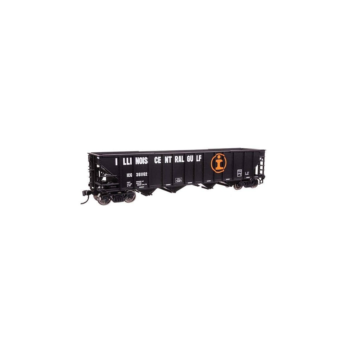 50′ 100-Ton 4-Bay Hopper - Ready to Run -- Illinois Central Gulf 361162, HO, WalthersMainline 57816