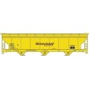 ACF 47′ 3-Bay Center-Flow Covered Hopper - Kit -- Honeymead 53204 (yellow, brown), HO, Accurail Inc 81762