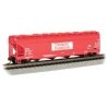 56′ 4-Bay Center-Flow Hopper - Ready to Run - Silver Series(R) -- Continental Polymers 3000, N, Bachmann Industries 17562