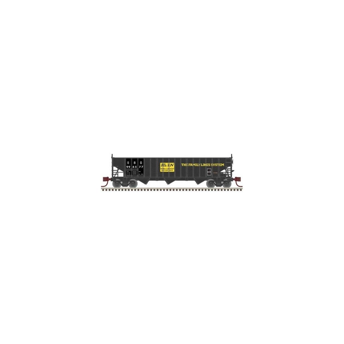Pullman-Standard PS-2750 3-Bay Hopper 3-Pack - Ready to Run - Master(R) -- Seaboard S, N, Atlas Model Railroad Co. 50007011