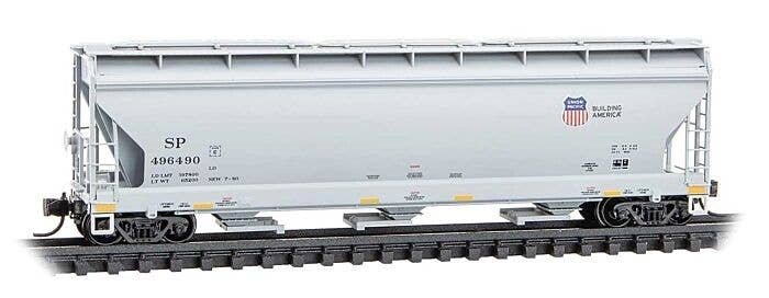 ACF 3-Bay Center Flow Covered Hopper with Elongated Hatches - Ready to Run -- Union Pacific S, N, Micro Trains Line 9400970