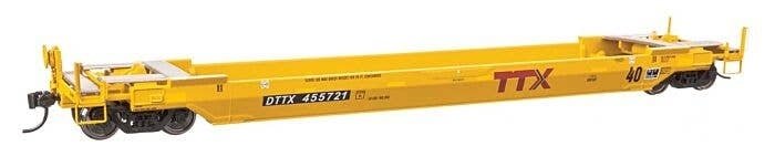 Gunderson Rebuilt All-Purpose 40′ Well Car - Ready-To-Run -- DTTX 455721, HO, WalthersProto 109139