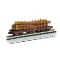ACF 40′ Log Car -- 1935-1960 Version, N, Bachmann Industries 18352
