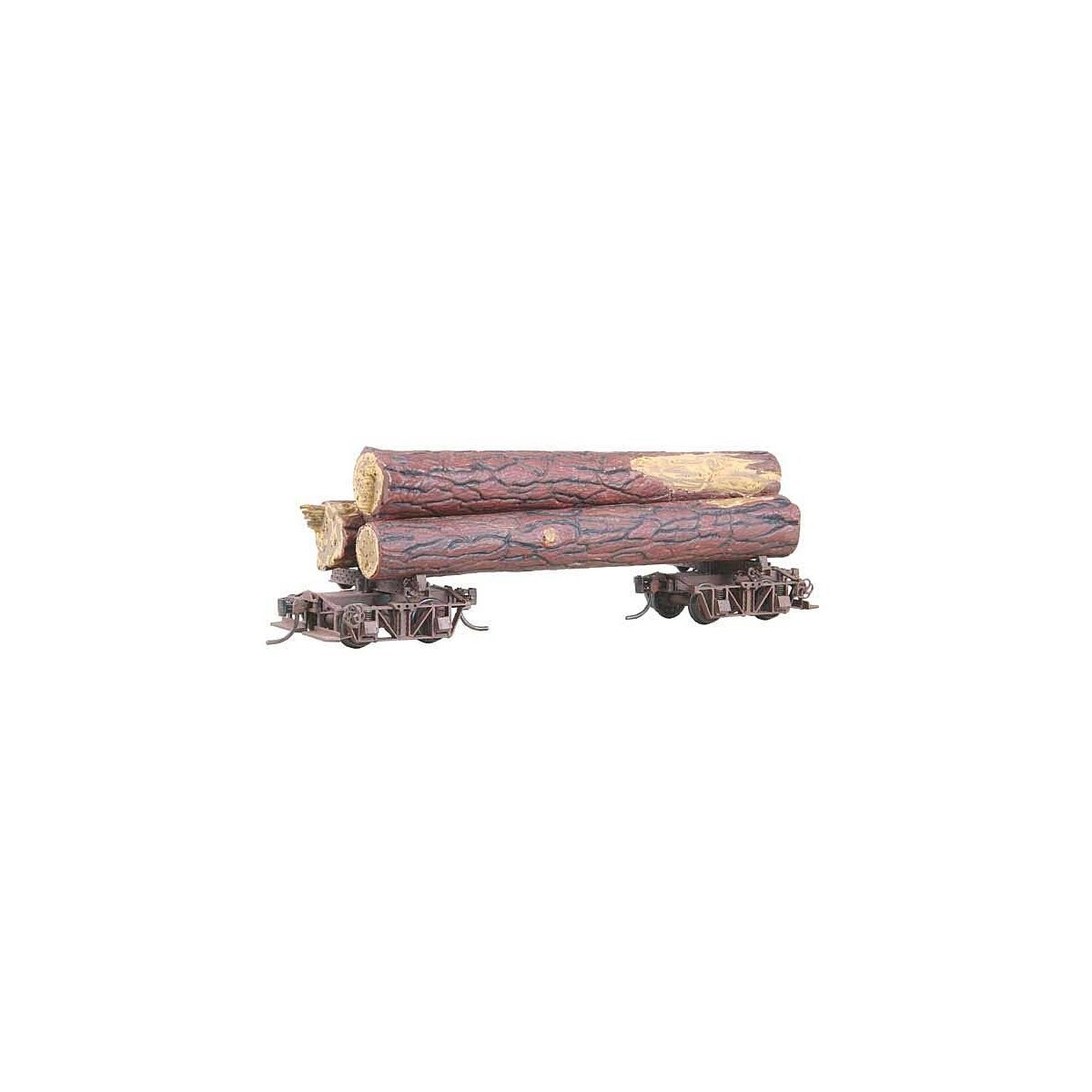 101 Disconnect Log Car Trucks with Logs - Kit -- Undecorated, HO, Kadee Quality Products 101