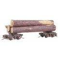 101 Disconnect Log Car Trucks with Logs - Kit -- Undecorated, HO, Kadee Quality Products 101