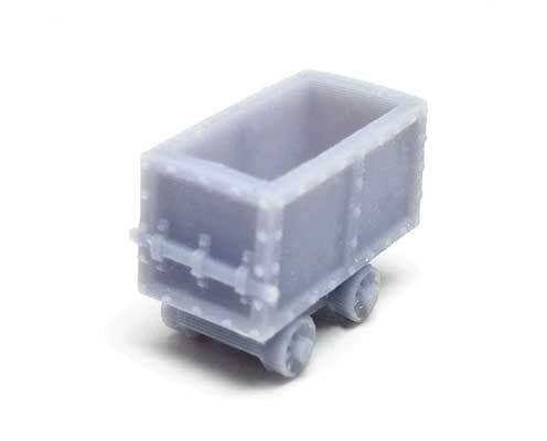 Mining Carts -- Unpainted 3D Printed Parts pkg(5), N, ALL SCALE MINIATURES 1600970
