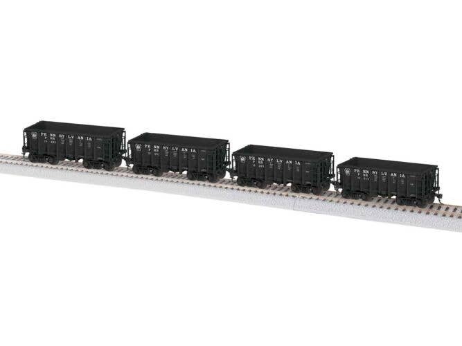 Class G38 Ore Car 4-Pack - Ready to Run -- Pennsylvania Railroad 15010, 15265, 15392, 15495 (As-Deliver, HO, Lionel 2474091