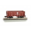 Ore Car - Flat-Bottom - Ready to Run -- Duluth, Missabe & Iron Range 71302 (Mineral Red), N, Bachmann Industries 18653