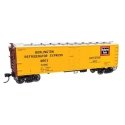 40′ Steel Reefer with Dreadnaught Ends - Ready To Run -- Burlington Refrigerator Express BREX 7, HO, WalthersMainline 41407