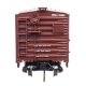 40′ Steel Reefer with Dreadnaught Ends - Ready To Run -- Burlington Refrigerator Express BREX 7, HO, WalthersMainline 41407