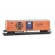 51` 3-3/4` Rib-Side Mechanical Reefer - Ready to Run -- Santa Fe 2604 (orange, blue, black, M, N, Micro Trains Line 7000120