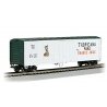 50′ Steel Mechanical Reefer - Ready to Run - Silver Series(R) -- Tropicana TPIX 742 (white, , HO, Bachmann Industries 17947