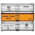 40′ Wood Reefer 3-Pack - Kit -- 1 Each Canadian National 207735, Grand Trunk 46038, Pacific Great Ea, HO, Accurail Inc 8180