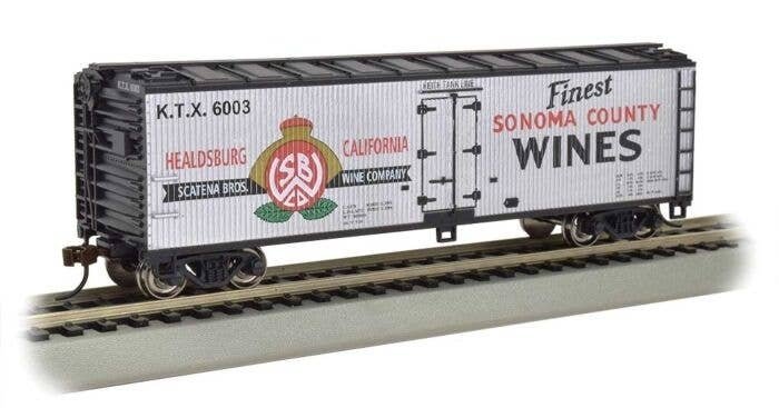 40′ Wood Reefer - Ready to Run - Silver Series(R) -- Sonoma Wine, HO, Bachmann Industries 19808