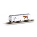 ACF 50′ Steel Mechanical Reefer - Ready to Run - Silver Series¨ -- Canadian National 235091 (, N, Bachmann Industries 17963