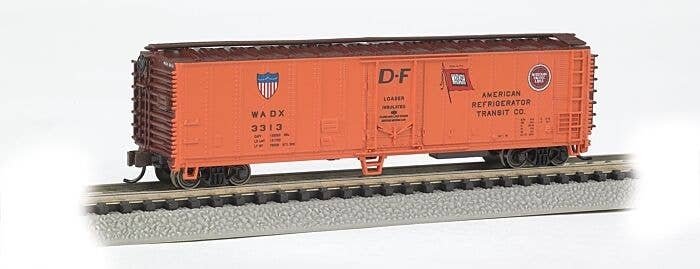 ACF 50′ Steel Mechanical Reefer (2012 Version) - Ready to Run -- American Refrigerator Transi, N, Bachmann Industries 17955