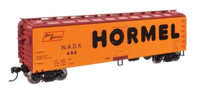 40′ Wood Reefer with Steel ends - Ready to Run -- Hormel NADX 452, HO, WalthersMainline 41311