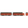 Alco FA1-FB1 Set - Standard DC -- New Haven 0416, 0457 (As Delivered, orange, green, silver)