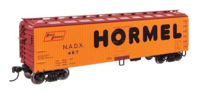 40′ Wood Reefer with Steel ends - Ready to Run -- Hormel NADX 467, HO, WalthersMainline 41312