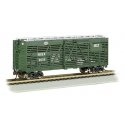 40′ Stock Car - Ready to Run - Silver Series(R) -- New York Central 2038 (green), HO, Bachmann Industries 18517