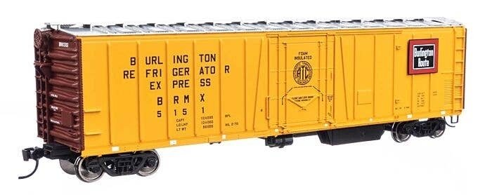 50′ AAR Mechanical Refrigerator Car - Ready-to-Run -- Chicago, Burlington & Quincy 5151, HO, WalthersMainline 3782