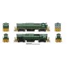 Montreal Locomotive Works MLW M420 - M420B Set - Standard DC -- British Columbia Railway 644, 683 (As-Delivered green, white Dog