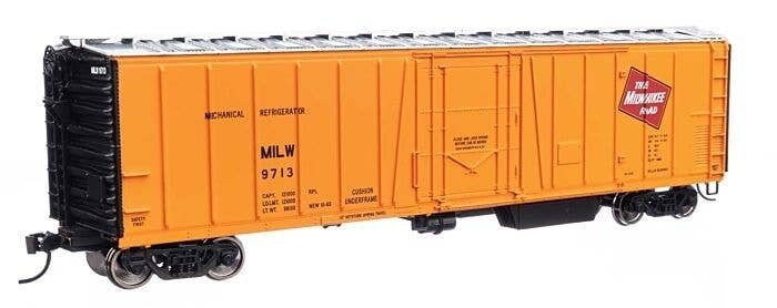 50′ AAR Mechanical Refrigerator Car - Ready-to-Run -- Milwaukee Road 9713, HO, WalthersMainline 3789