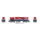 Montreal Locomotive Works MLW M420B - M420B Set - Standard DC -- British Columbia Railway RCL683, RCL685 (Hockey Stick red, whit