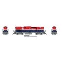 Montreal Locomotive Works MLW M420B - M420B Set - Standard DC -- British Columbia Railway RCL683, RCL685 (Hockey Stick red, whit