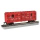 40′ Animated Stock Car with Horses - Ready to Run - Silver Series(R) -- St. Louis-San Francisco 47667 (Boxcar Red, Frisco Coon