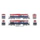Montreal Locomotive Works MLW M420 - M420B Set - Sound and DCC -- British Columbia Railway 641, 681 (red, white, blue)