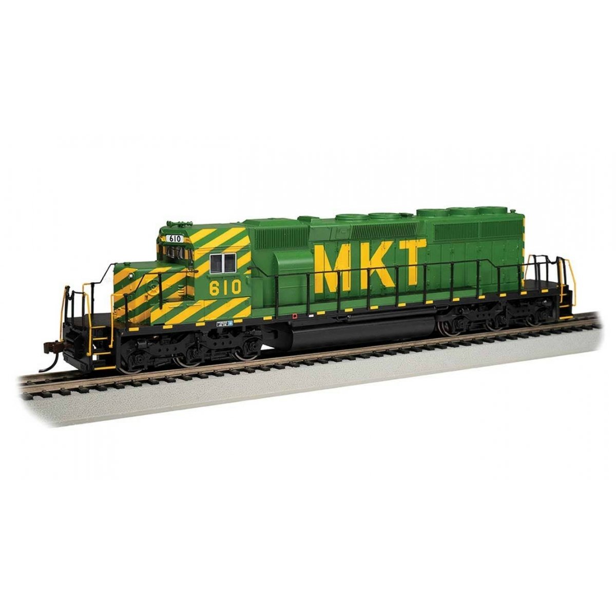 EMD SD40-2 - DCC -- Missouri-Kansas-Texas 610 (green, yellow)