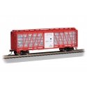 Poultry Stock Car with Chickens - Ready to Run -- Palace Live Poultry Co. PPKX 6834 (Boxcar , HO, Bachmann Industries 15907