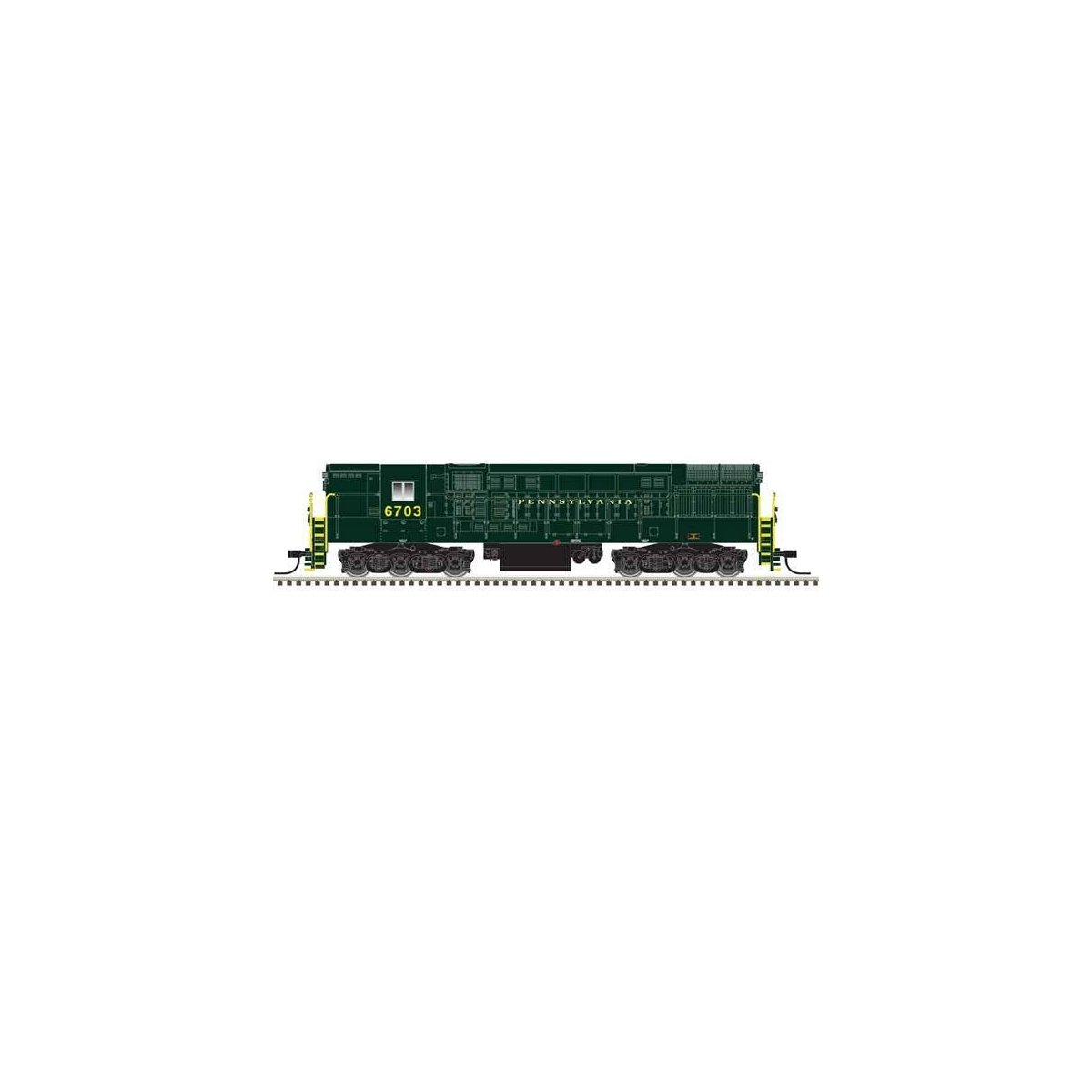 FM H-24-66 Phase 2 Trainmaster - LokSound & DCC -- Pennsylvania Railroad 6703 (Brunswick Green, gold)
