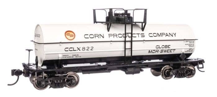 36′ 10,000-Gallon Insulated Tank Car w/Large Dome, Bolted Jacket - Ready to -- Corn Products Co, HO, WalthersMainline 48407