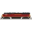 EMD SD60M with Ditch Lights - ESU LokSound and DCC - Master Silver(TM) -- Carload Express 6003 (maroon, yellow), N, Atlas Model 