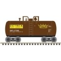 28′ Beer Can Shorty Tank Car - Ready to Run -- Detrex GATX 27367 (black, yellow, white), N, Trainman 50006873