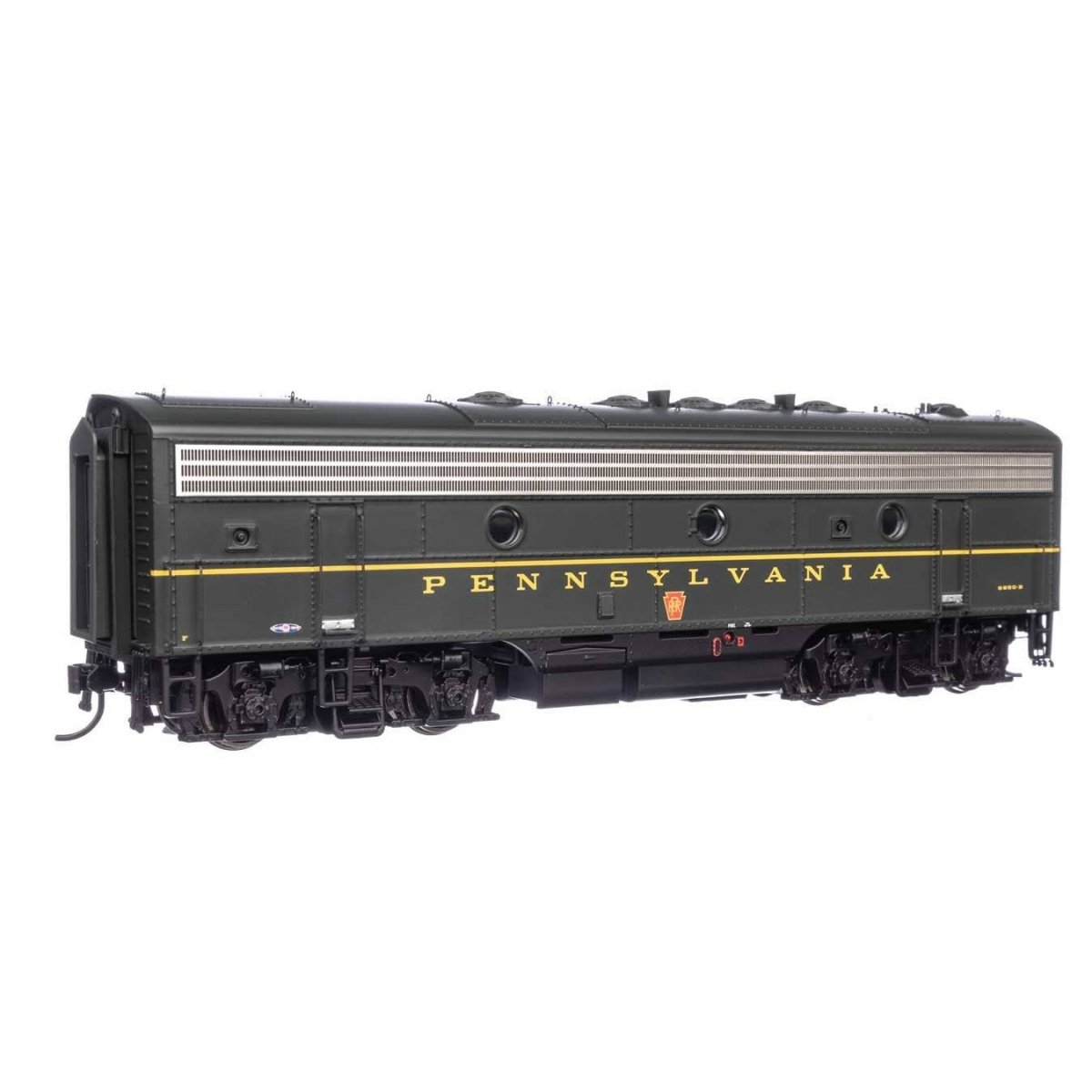 EMD F7B LokSound 5 Sound & DCC -- Pennsylvania Railroad EH-15 9850B (Brunswick Green w/Keystone unit numbers)