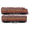 EMD FP7 & F7B Standard DC -- Pennsylvania Railroad EFP-15 9832A, EH-15 9832B (Tuscan, 5-Stripe)