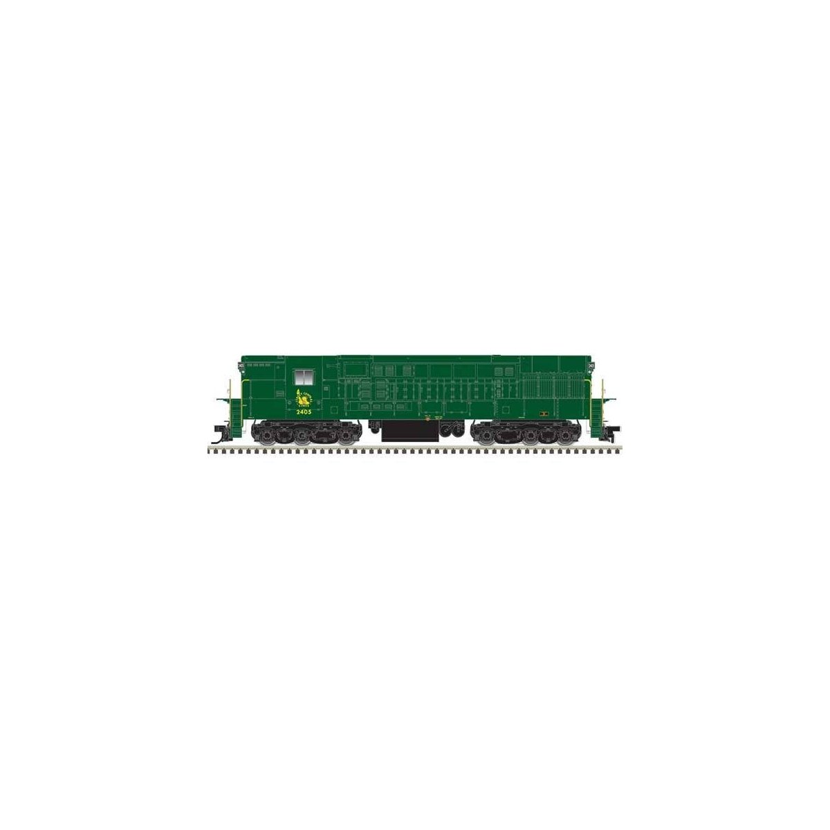 FM H-24-66 Phase 1B Trainmaster - LokSound & DCC - Master(R) Gold -- Central Railroad of New Jersey 2407 (green, gold, no stripe