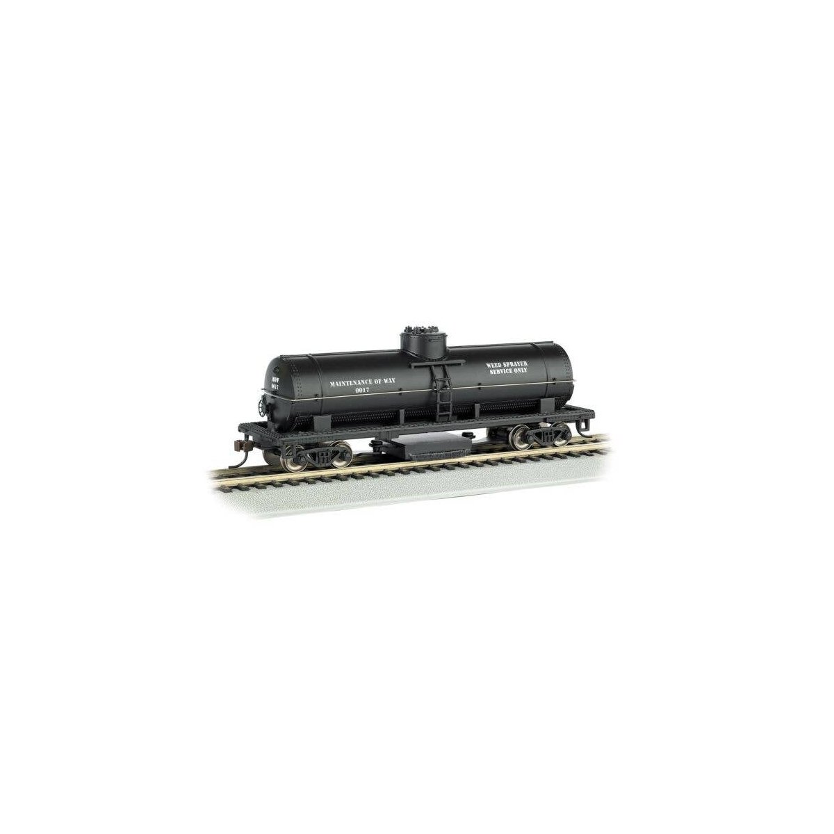 Track Cleaning Tank Car - Ready-to-Run - Silver Series(R) -- Maintenance-of-Way (Black), HO, Bachmann Industries 16301